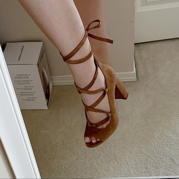 Vince Camuto Lace Up Heels - Picture 9 of 11